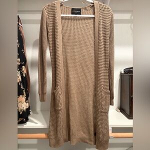 FLAWED Ambiance Light Brown Knit Cardigan